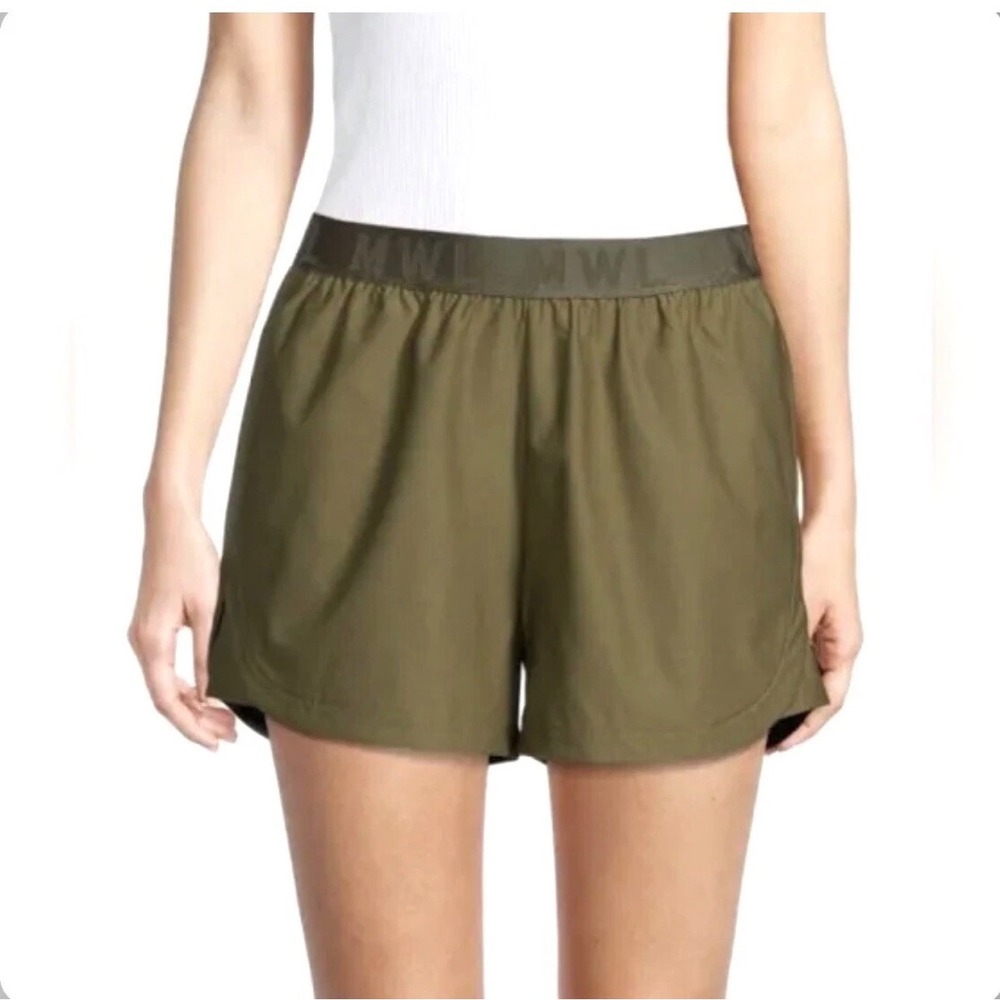Madewell Womens M‎ MWL Always Pull On Twill Pockets Comfy Everyday Green Shorts